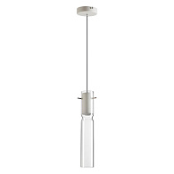 Подвес 6*6*120 см, 1 LED*5W, 3000 К, Odeon Light Scrow, белый 5058/5LB