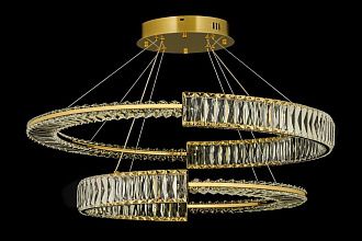 Люстра подвесная *100* см, Led лента*LED*W, K, Arti Lampadari Carini Carini L 1.5.80+100.101 G, золотой