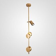 Подвесной светильник Сhody H130 Brass 15*15*130 см, 4*LED*5W, ImperiumLoft chody01, Латунь