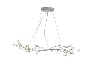 Люстра L1200 x H160, мм, 6 x 7W+LED 16 x 1.5W(24W) 4000K, CHROME (Хром) NewRgy 9020-L1180SL CHROME