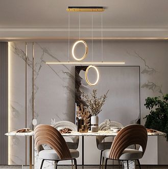 Подвесной светодиодный светильник Inodesign Hoopla Gold 40.1012
