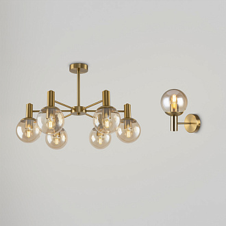 Светильник 65 см, Freya Globo FR5175PL-06BS, латунь