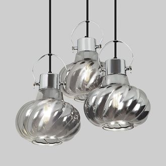 Подвесной светильник 45*45*100 см, Е 27 3x40W, Чёрный, Хром MODEMODERN MD.1189.450 SM