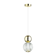 Светодиодный светильник 11 см, 7W, 4000K, Odeon Light CRYSTAL 5008/7L, золото
