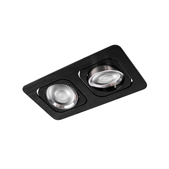 Встраиваемый светильник 18*10*2,5 см, GU10 LOFT IT Trick 10342/2 Black черный, вр 15,5*8,5 см