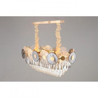 Подвесная люстра 72*36*50-85 см, E14, 40W, Aployt Zibille APL.769.03.11, золотой