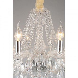 Подвесная люстра 75*80-140 см, 10*E14, 40W, Aployt Koletta APL.755.03.10, хром