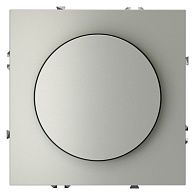 Светорегулятор встраиваемый Voltum S70 поворотно-нажимной 600 Вт, сталь пластик Soft touch VLS070305