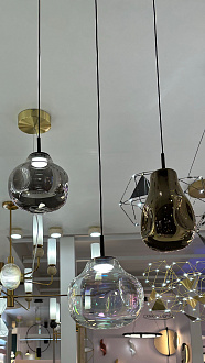 Подвесной светильник 16 см, 4W, 4000K, Odeon Light Pendant Vaso 5097/4LA, черный