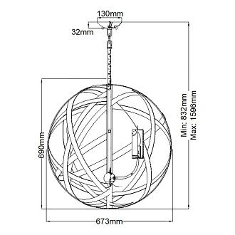 Подвесной фонарь HK-CARSON-5P Hinkley, арт. HK-CARSON-5P