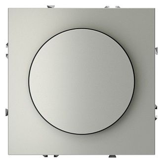 Светорегулятор встраиваемый Voltum S70 поворотно-нажимной 600 Вт, сталь пластик Soft touch VLS070305