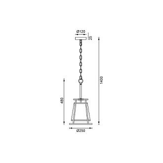 Подвесная люстра Vele Luce Linda VL4243P01, диаметр 25 см, хром
