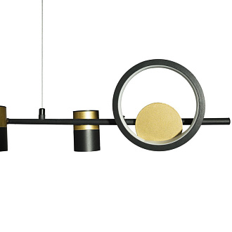 Светильник 120**30 см, 6*LED*5+40W, 3000K, Loft It Saturn 10094/1200, Черный