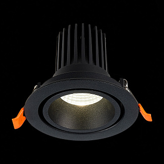 Встраиваемый светильник 10 см, 10W 3000K ST LUCE Встраиваемые светильники ST705.438.10 Черный, вр 8,5 см