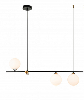 Подвесной светильник 800*190*315/1700 мм, 3*G9 чёрный Indigo Opaco V000152, 11015/3P Black