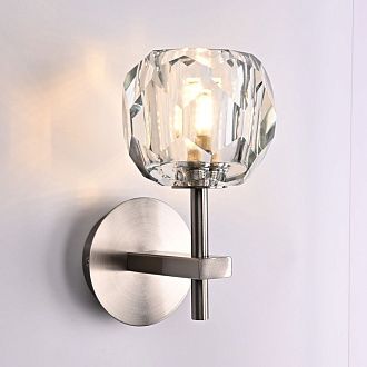 Бра Boule de Cristal Single Sconce Никель 22*11*22 см, 1*G9*40W, ImperiumLoft 196952-22, Никель