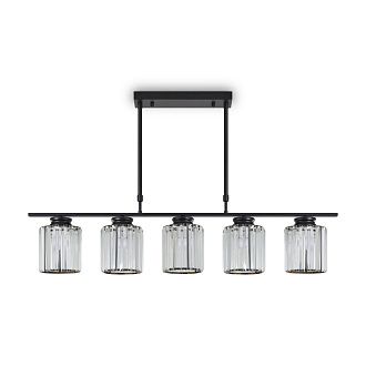 Люстра 100*14*-81 см, 5*E27*200W, Freya  FR5474PL-05B, Черный