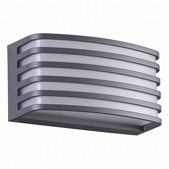 Светильник 10*20 см, E27, IP54, 2-3 м2 Novotech Zebra 370638, темно-серый