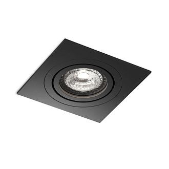 Встраиваемый светильник 9,3*9,3*2,4 см, 1*GU5.3*15W, Denkirs Prime DK-DH2021-BK, черный