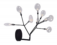 Бра 42*35 см, Crystal Lux EVITA AP9 BLACK/TRANSPARENT Черный