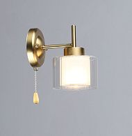 Бра L170 x W120 x H170, мм, 1*40W, COP (Латунь) Rilon 7299/1W COP