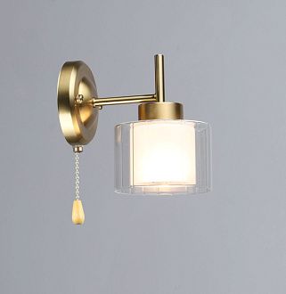 Бра L170 x W120 x H170, мм, 1*40W, COP (Латунь) Rilon 7299/1W COP