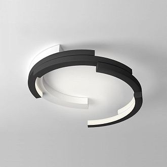 Потолочный светильник VIMA D60 Basic black 60*60*15 см, 4*LED*11W, ImperiumLoft VIMA01, Чёрный, Белый