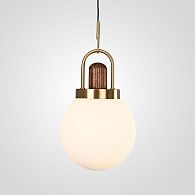 Подвесной светильник Arc Globe Шар D20 20*20*20 см, 1*E27*60W, ImperiumLoft 101295-26, Латунь, Дерево