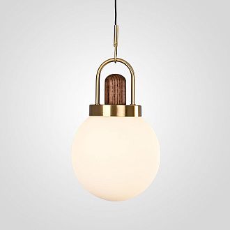 Подвесной светильник Arc Globe Шар D20 20*20*20 см, 1*E27*60W, ImperiumLoft 101295-26, Латунь, Дерево