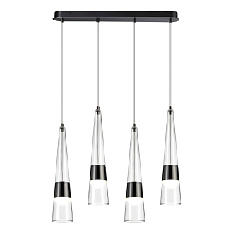 Люстра 67*15*150 см,  LED*W, 3000 К, Odeon Light Lump, темный хром 5044/42L