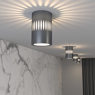 Накладной светодиодный светильник с подсветкой графит DLS026 Elektrostandard