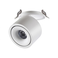 LED светильник 10 см, 15W, 4000K, Novotech Groda 358776, белый, вр 9 см