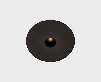 Встраиваемый светильник 7 см, 12W, 3000K, Italline IT06-6024 black 3000K, черный