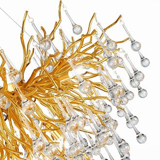 Люстра подвесная 80 см, 45W, 4000K ST LUCE ANZIO SL1651.203.09 Золотистый