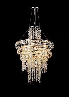 Люстра Ø500 x H680 (1200), мм, 8*40W (320W), GOLD+CHROME(Золото+Хром) NewRgy NW577-ф500*H680 Gold/Chrome