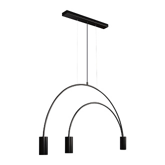 Подвесной светильник 86 см, 3*GU10*5W 3000K черный LOFT IT Volta 5044-3