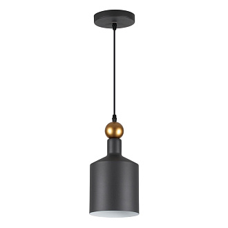Подвесной светильник Odeon Light Bolli 4085/1 черный, диаметр 15 см