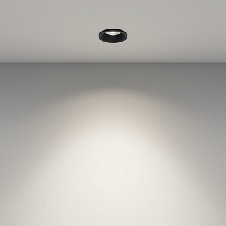 Встраиваемый светильник 3,9*3,9*5,1 см, LED, 7W, 4000К, Maytoni Technical MINI DL059-7W4K-B черный, вр 3,5 см