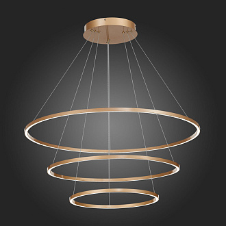 Светильник подвесной 80 см, 114W 4000K ST LUCE Подвесные светильники ST605.243.114 Золотистый