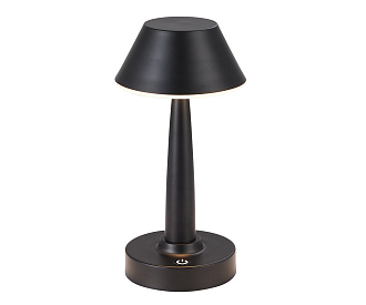 Настольная лампа 12*25 см, Led 6W 3200K черный Kink Light Снорк  диммируемая 07064-B,19
