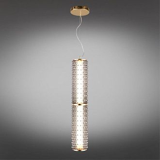 Подвесной светильник 15*105-210 см, 1*LED, 29W, 3000K, Aployt Ozann APL.331.16.29, золотой