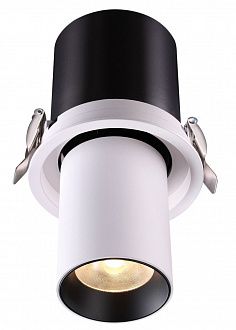 Встраиваемый LED светильник Novotech Lanza 358081 черный, вр 9,5 см