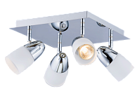 Спот Ø420 x H170, мм, 4*15W (60W), CH (Хром) Sfera Sveta 8802-04/F102 CH