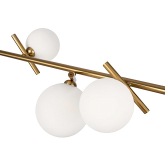 Светильник 92 см, Freya FR5259PL-04BS, латунь