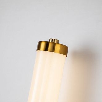 Бра Favourite Tectoria 3000-1W, D80*W110*H500, латуни, плафон из искусственного белого мрамора
