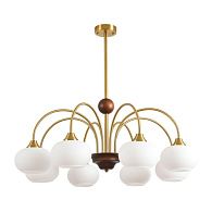 Люстра потолочная *87*65-65 см, 8*E27*60W, Lumion Larina 8323/8C, латунь