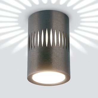 Накладной светодиодный светильник с подсветкой графит DLS026 Elektrostandard