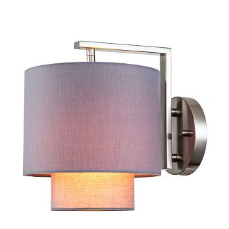Настенный светильник 200*200*236 мм, 1*E27 никель Indigo Nebbia V000355, 13020/1W Nickel