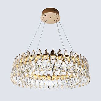 Подвесная люстра 80*80/100 см, LED 45W 3000-5500K MODELUX premium ML.6901.800P GD золото