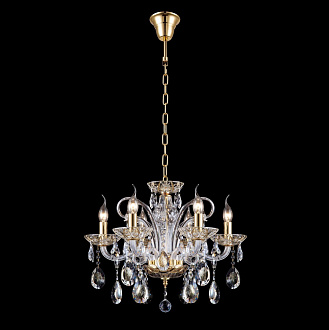Люстра 58 см, Crystal Lux ICE NEW SP6 Золотой/Прозрачный